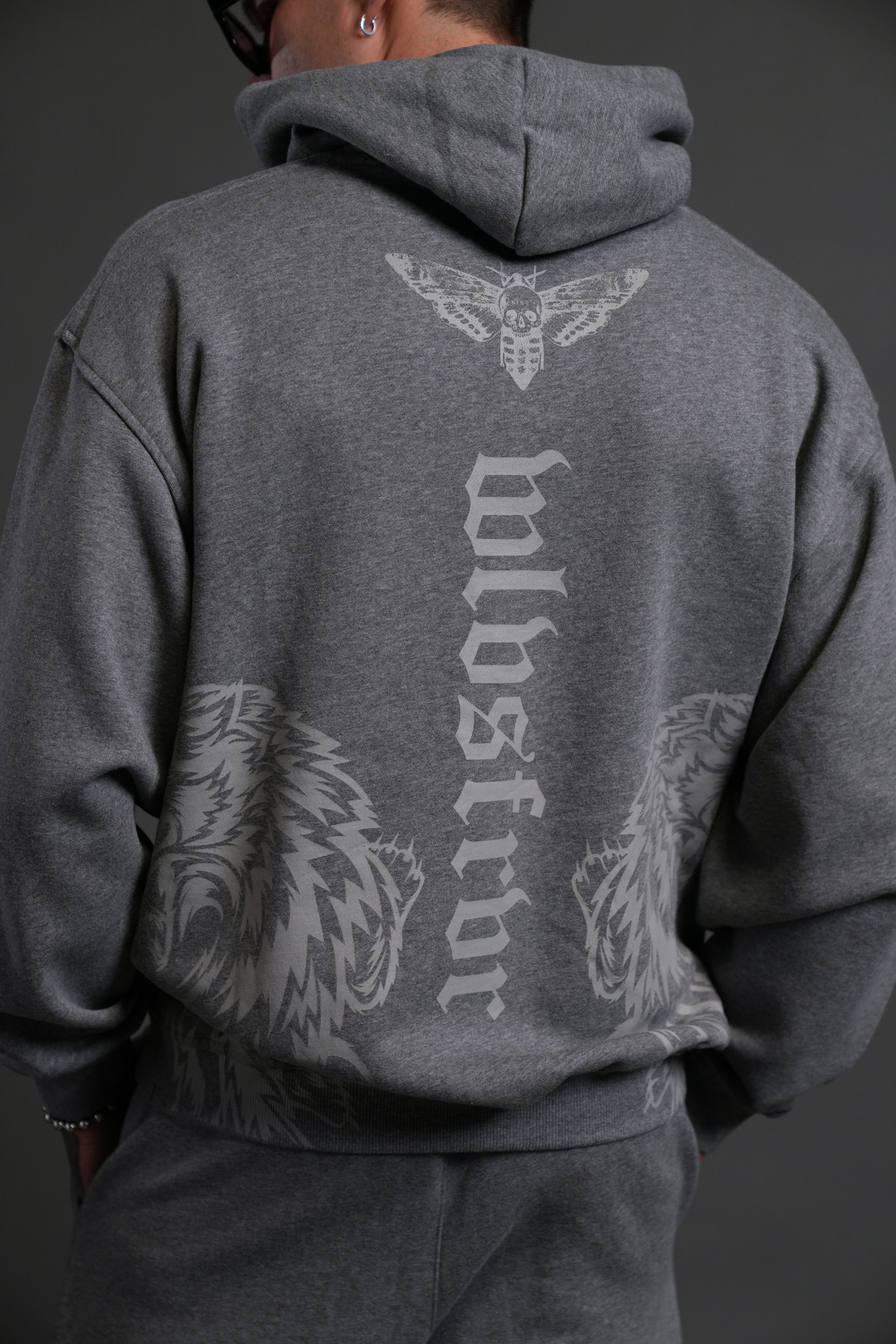 The Wolves & The Moth "Pierce" Hoodie in Darc Athletic