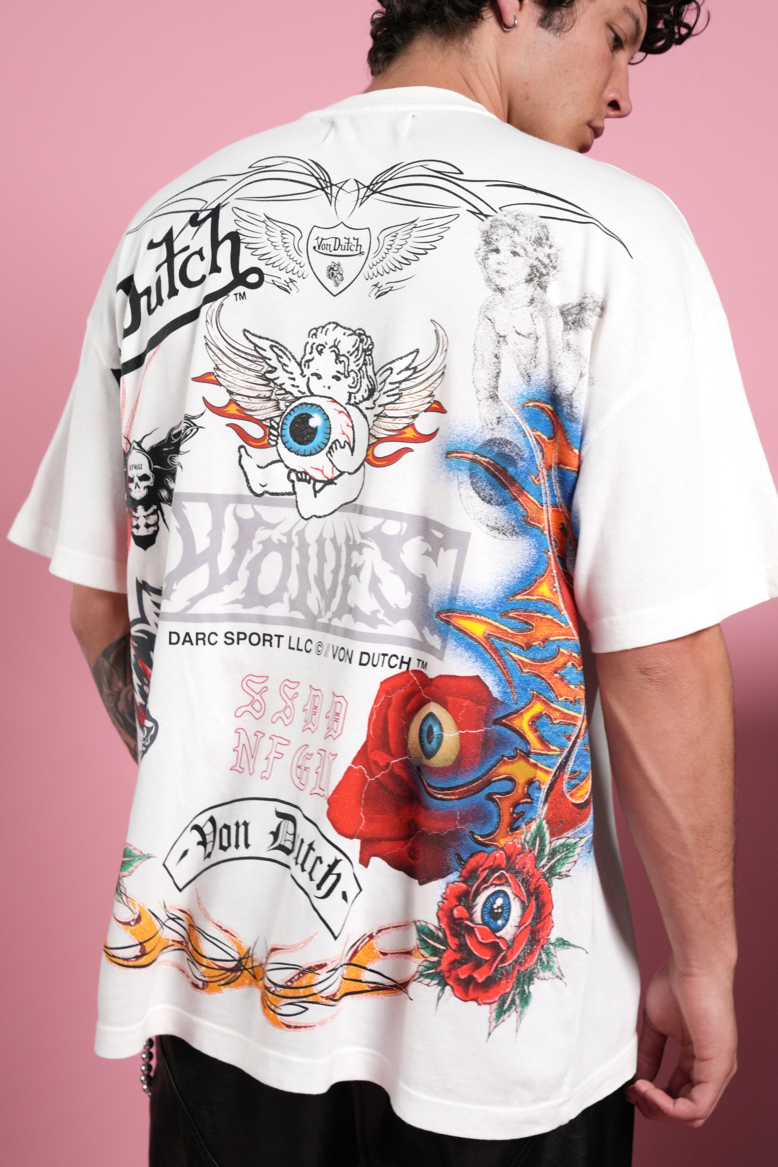 Kulture Klash Premium Oversized Tee in Cream