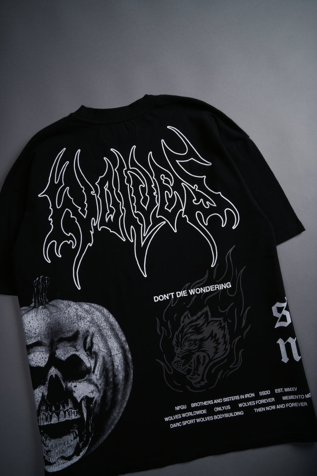 He's Coming Back "Premium" Oversized Tee in Black