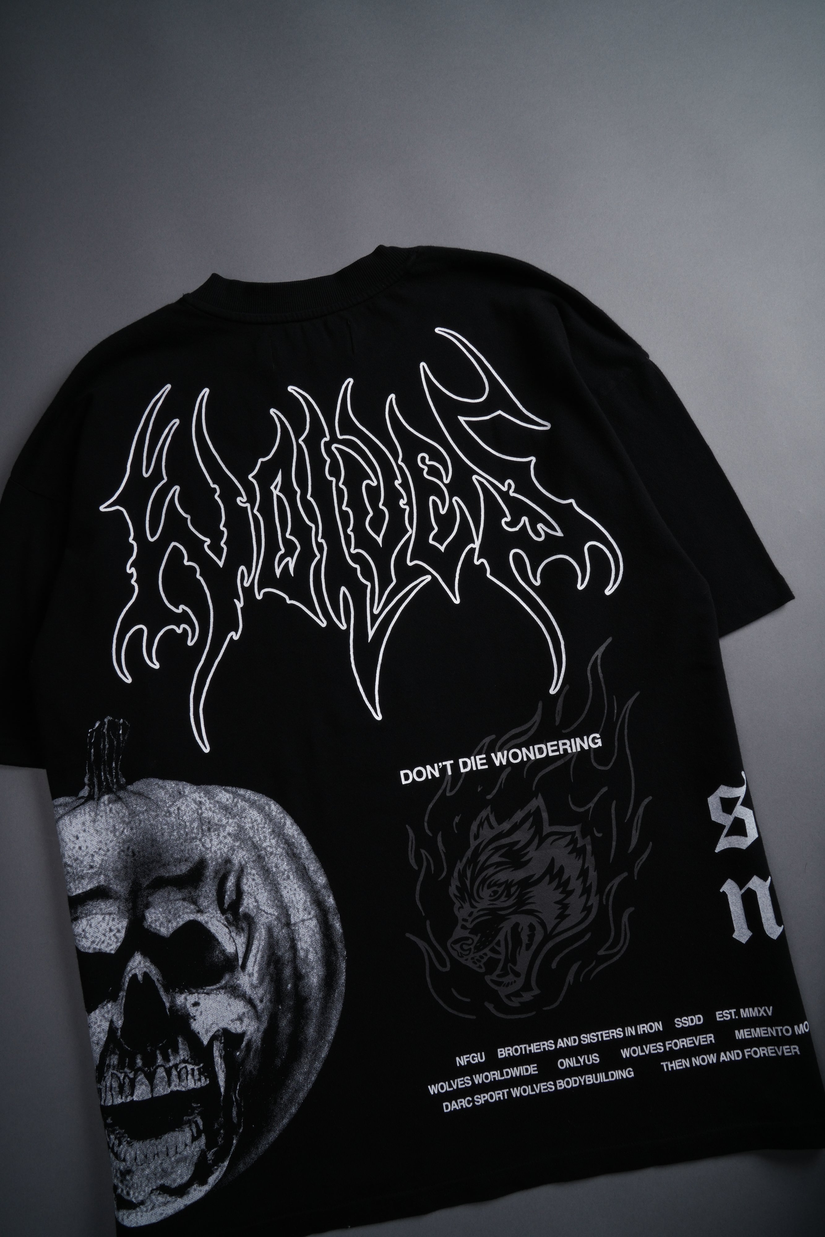 He's Coming Back "Premium" Oversized Tee in Black