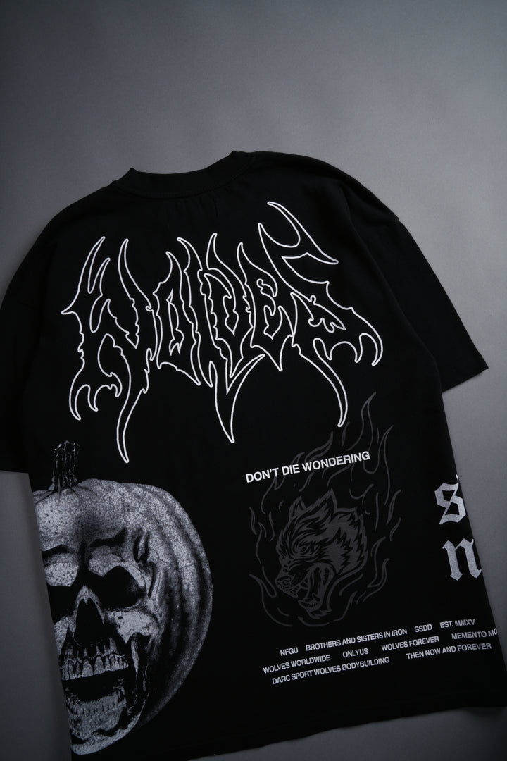 He's Coming Back "Premium" Oversized Tee in Black