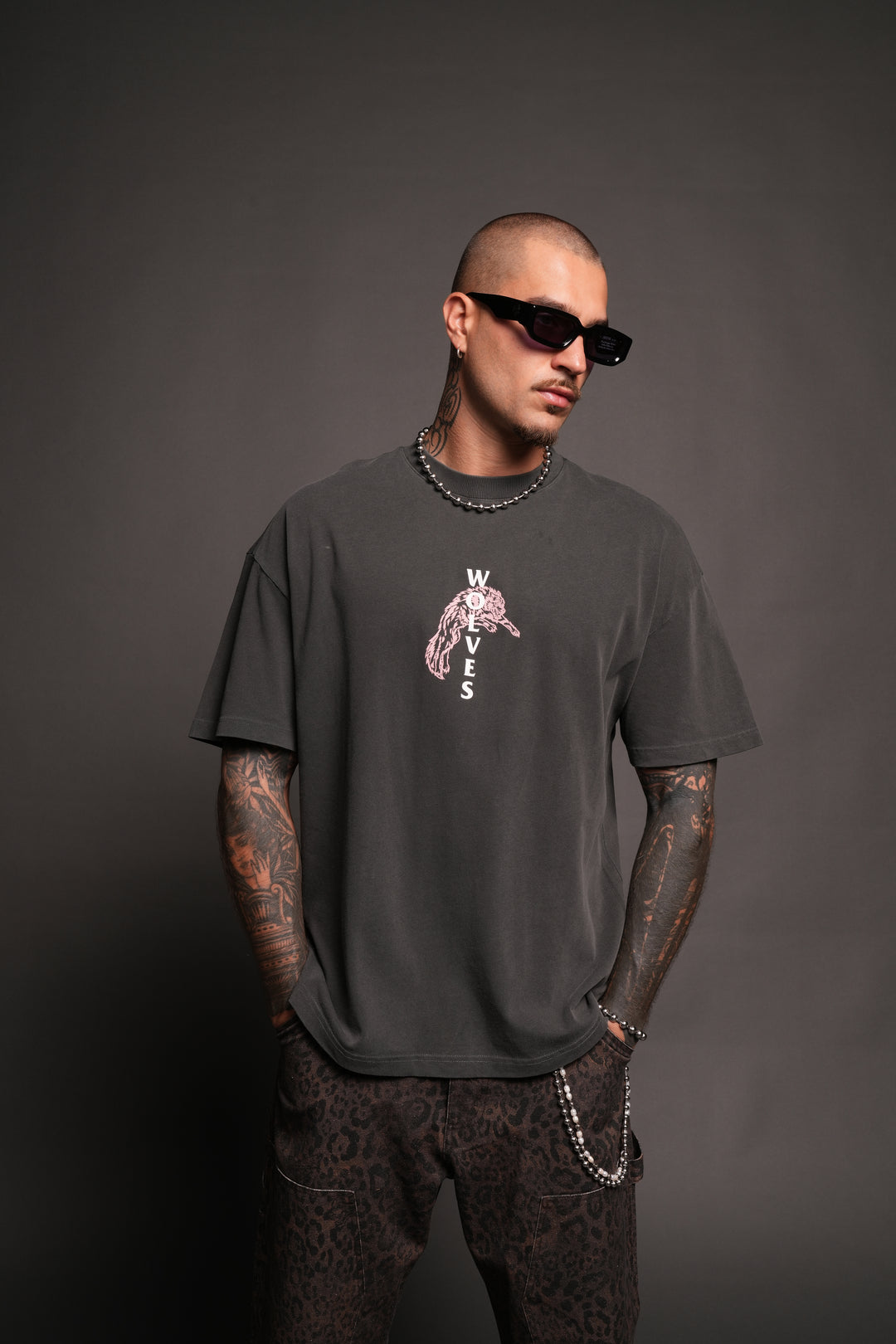 Leap Of Faith V2 Premium Tee In Wolf Gray