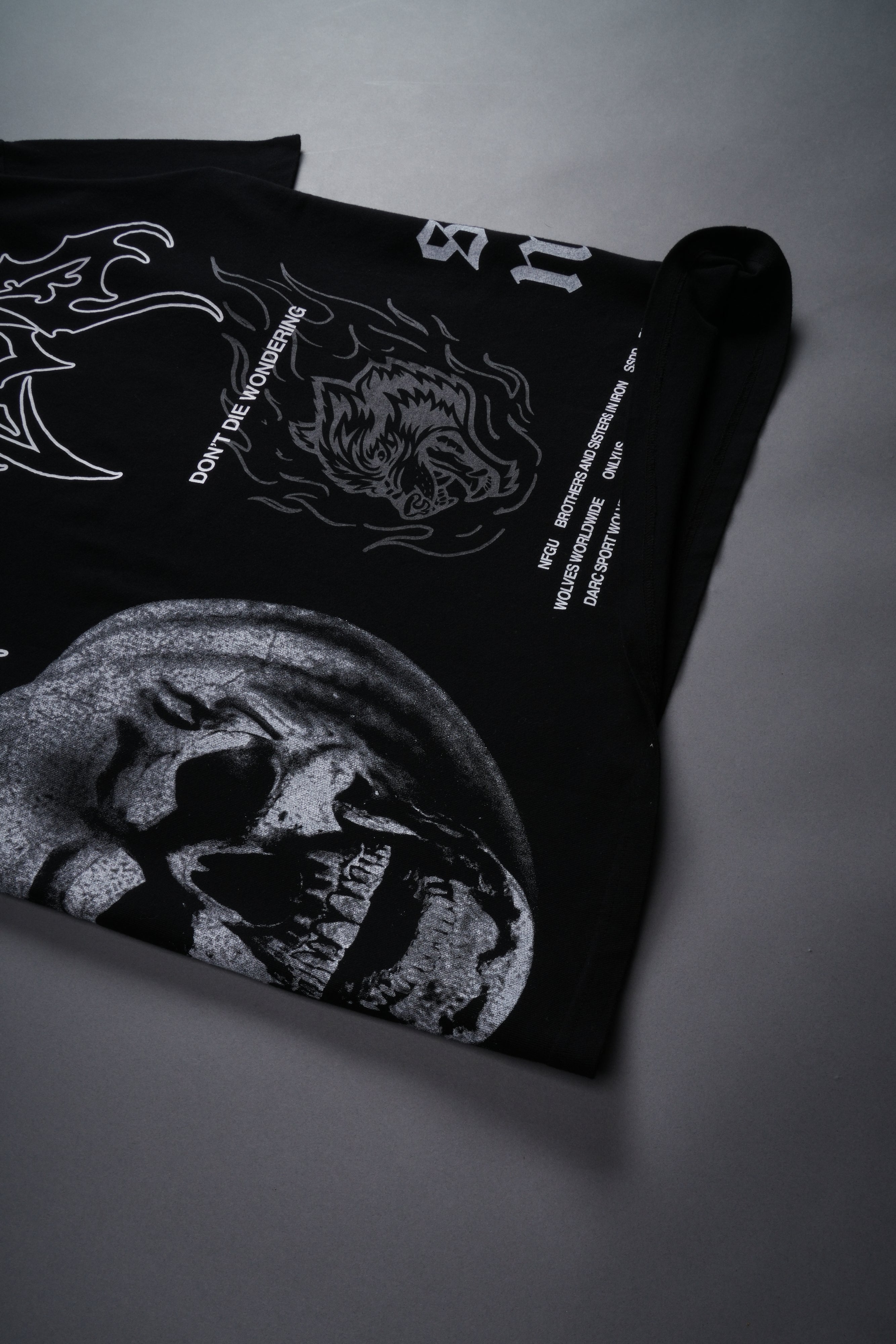 He's Coming Back "Premium" Oversized Tee in Black