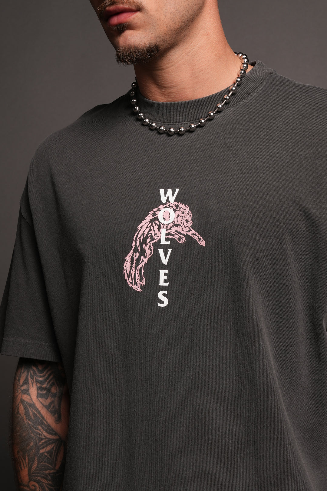 Leap Of Faith V2 Premium Tee In Wolf Gray