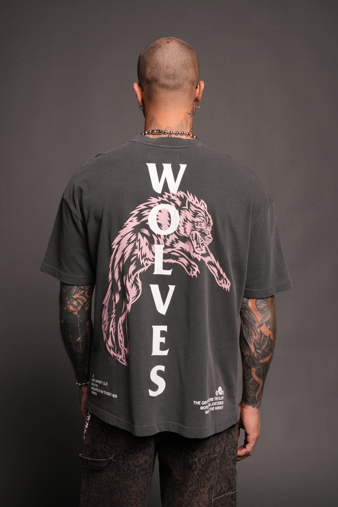 Leap Of Faith V2 Premium Tee In Wolf Gray