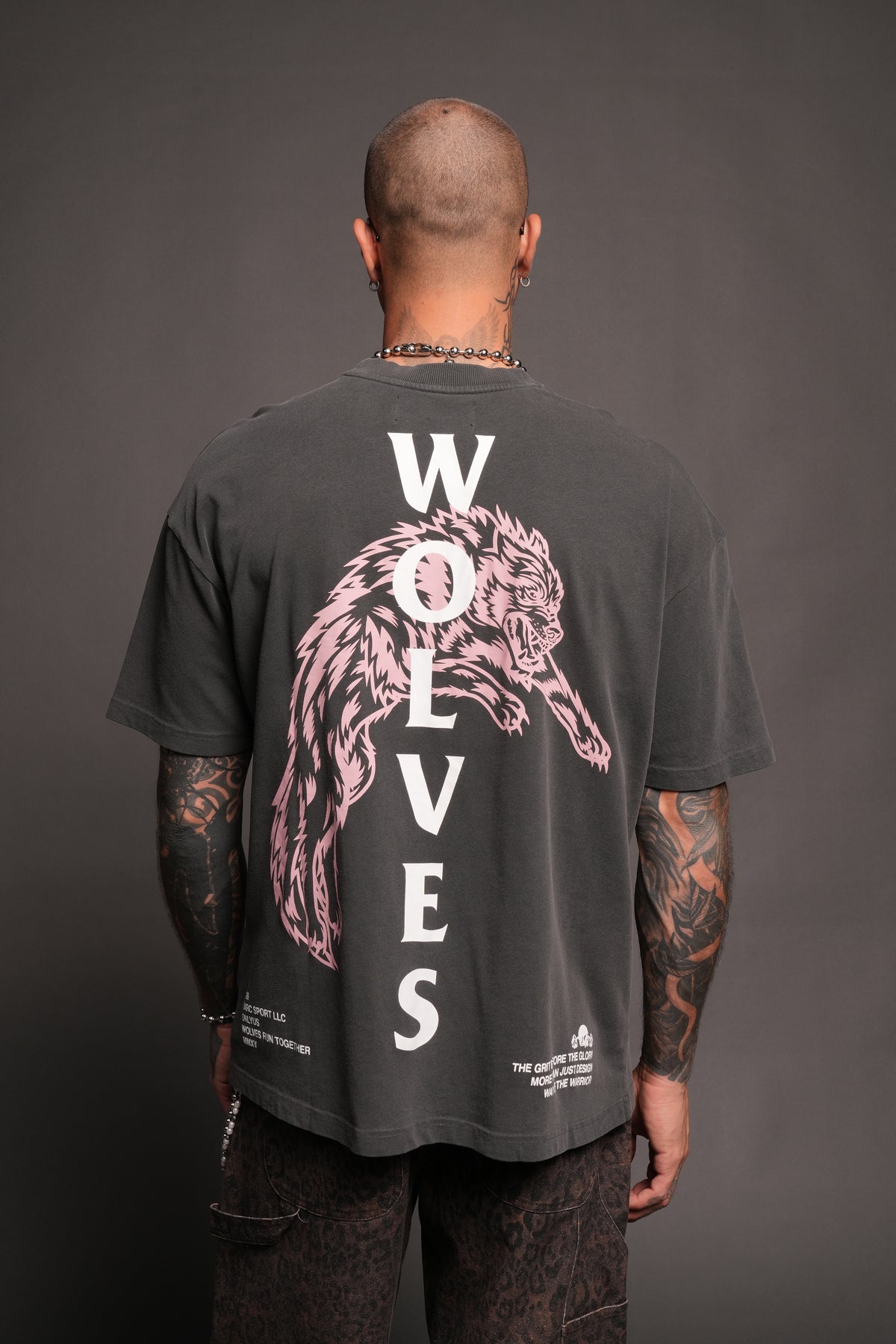 Leap Of Faith V2 Premium Tee In Wolf Gray