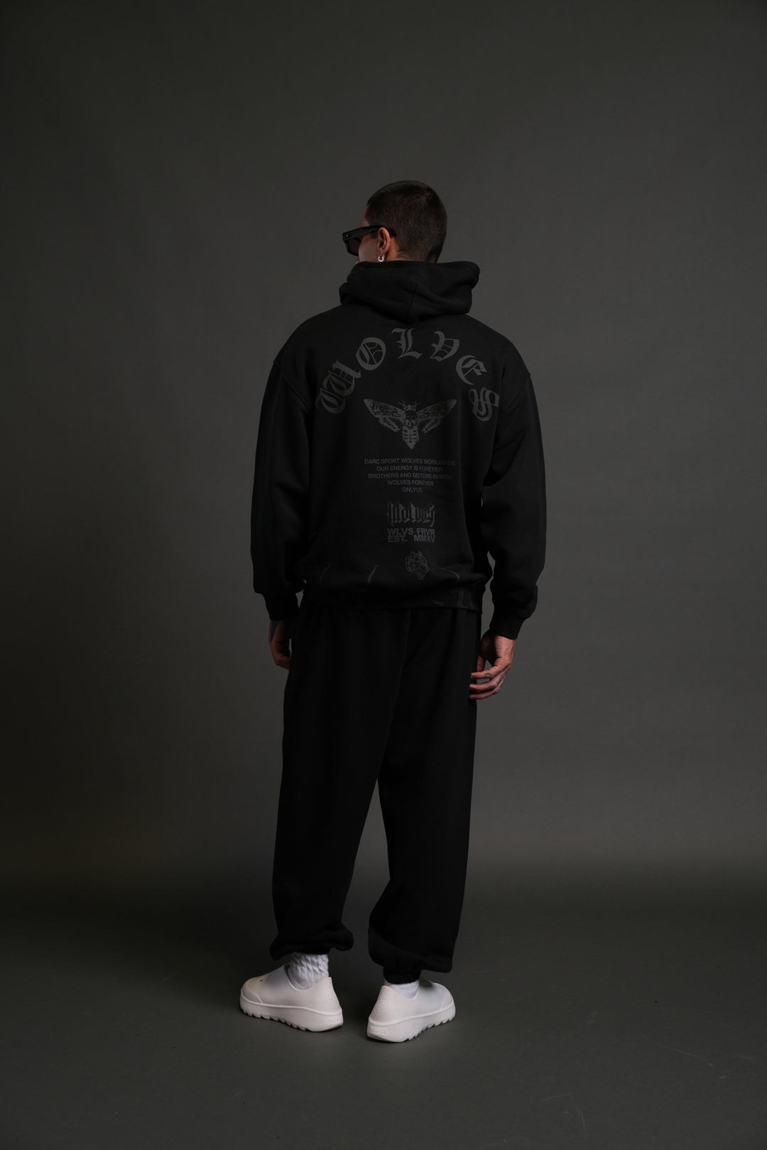 Wolves Never Back Down "Pierce" Hoodie in Black