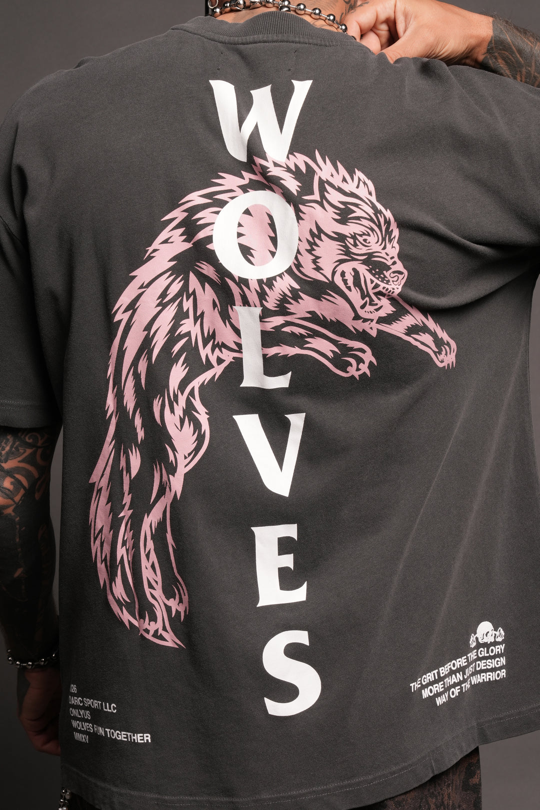 Leap Of Faith V2 Premium Tee In Wolf Gray
