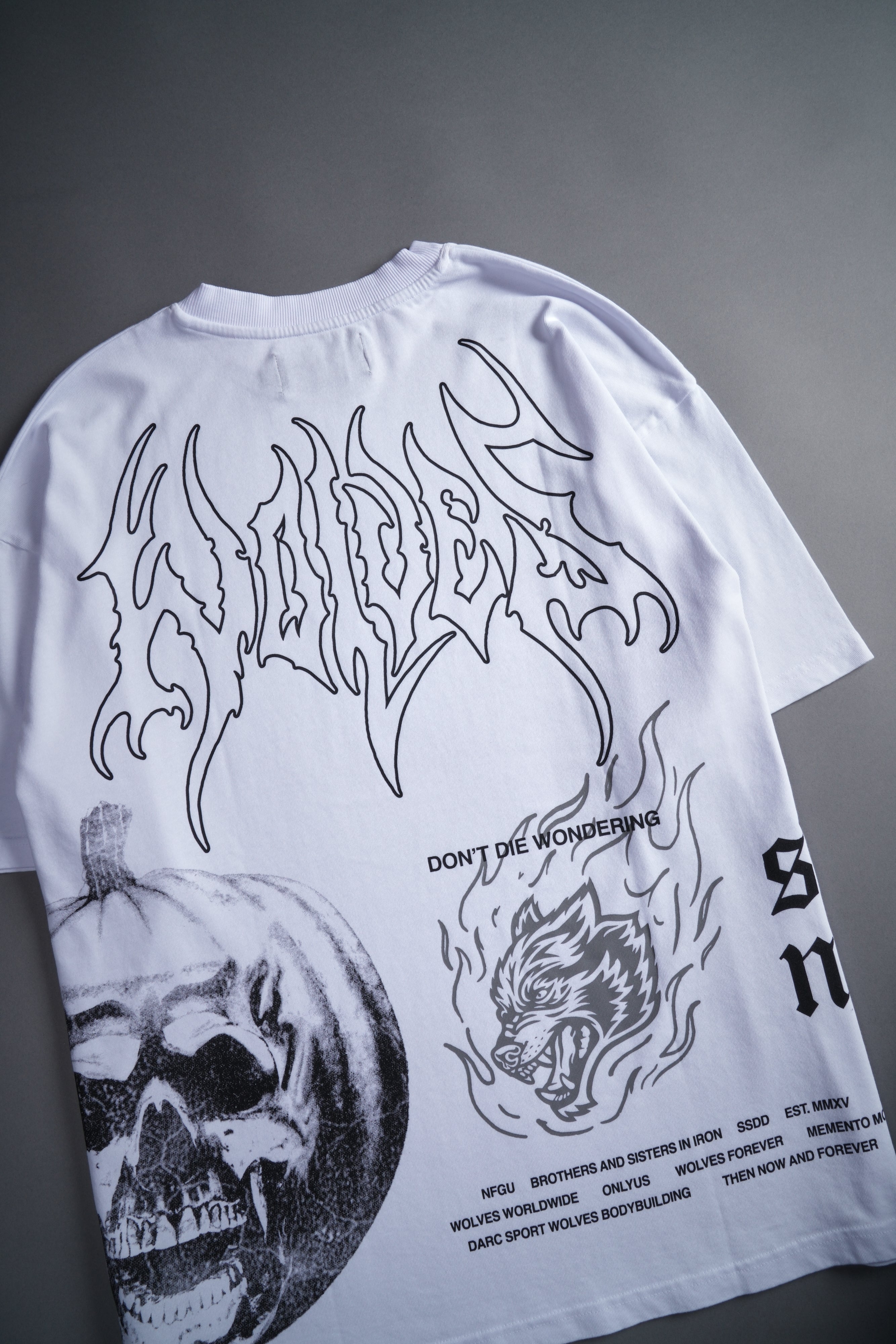 He's Coming Back "Premium" Oversized Tee in White