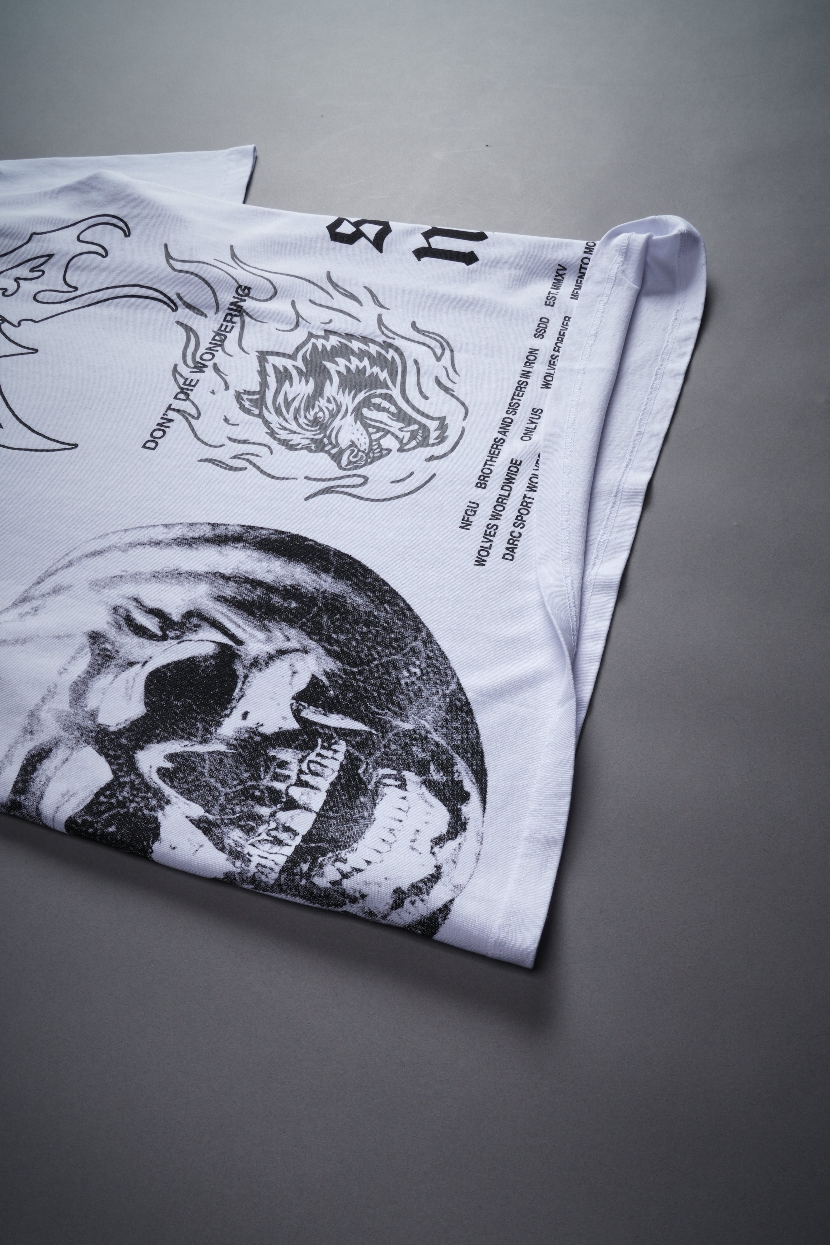 He's Coming Back "Premium" Oversized Tee in White