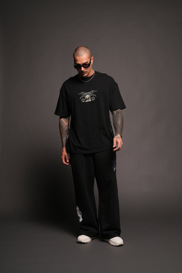 Wolves Bodybuilding Club Premium Tee In Black