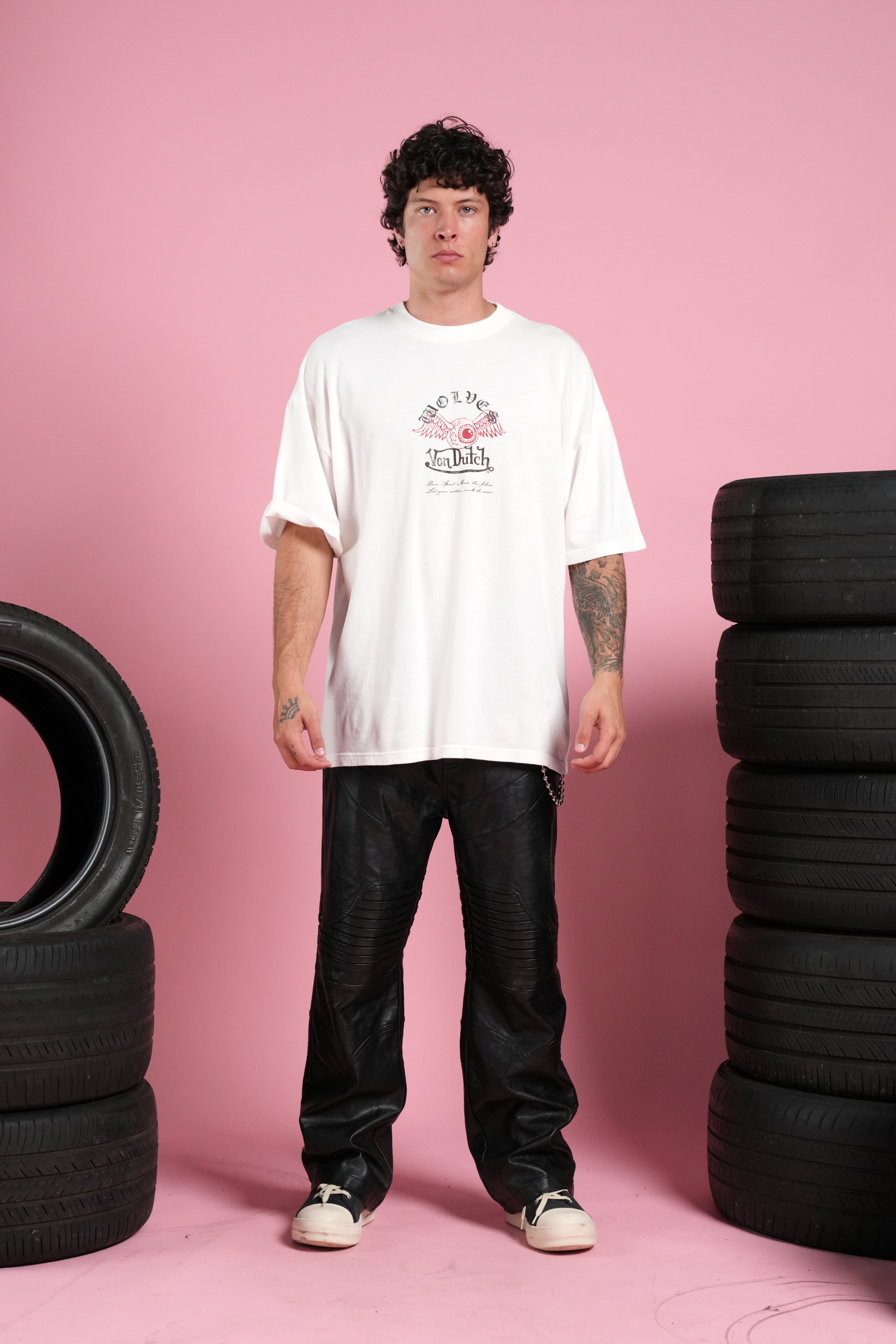 DSVD NFGU Premium Oversized Tee in Cream