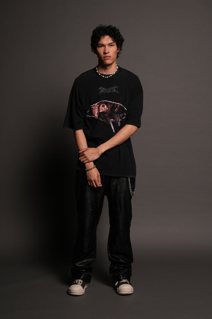 Dont Sleep Premium Oversized Tee In Black