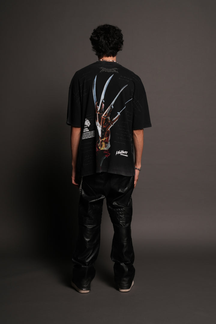 Dont Sleep Premium Oversized Tee In Black