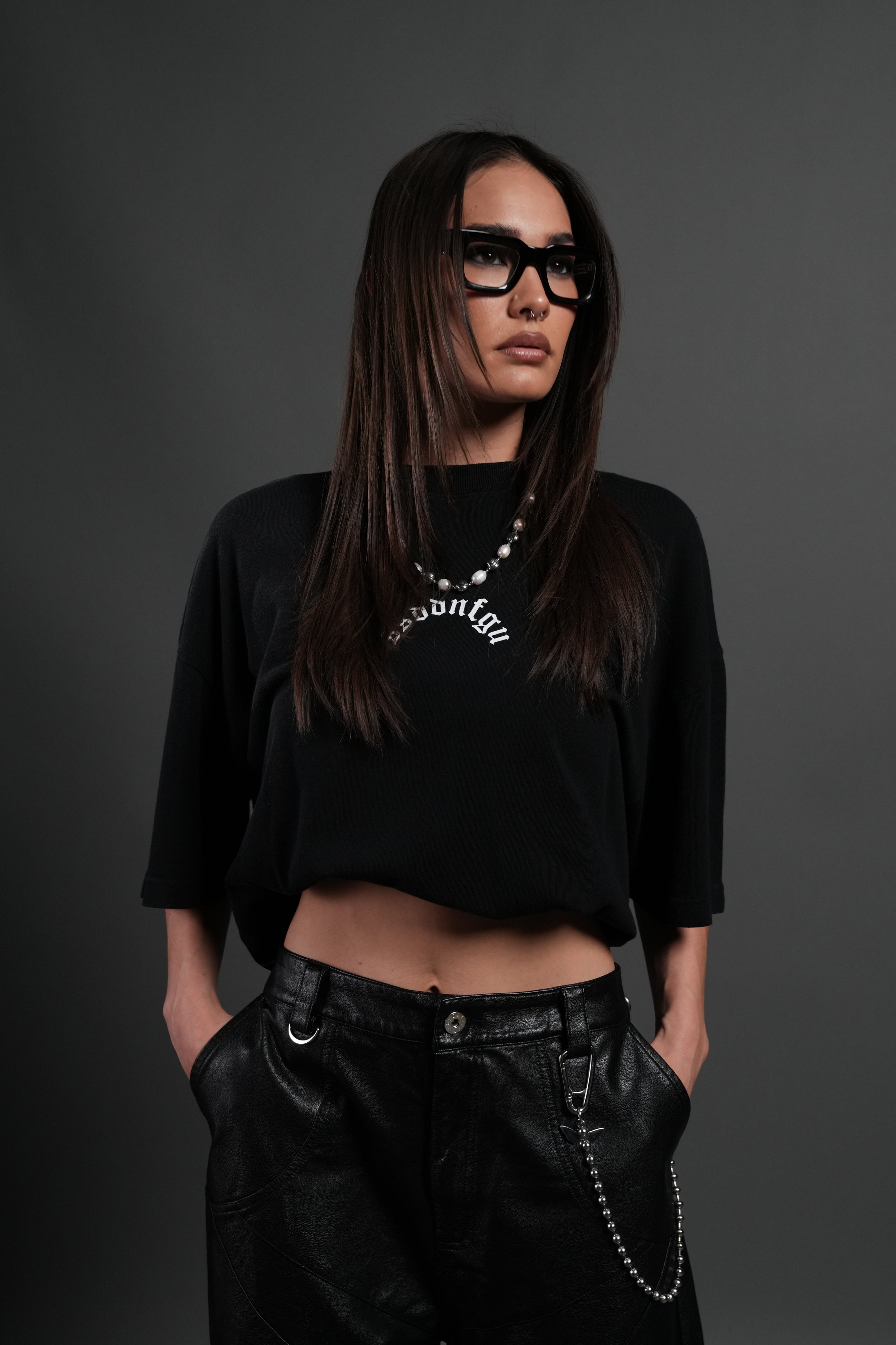 Our Sacrifice Premium Oversized Tee in Black Sun Fade