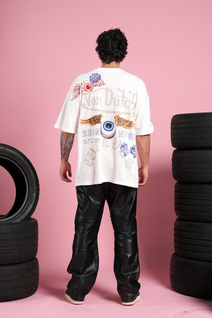 DSVD NFGU Premium Oversized Tee in Cream
