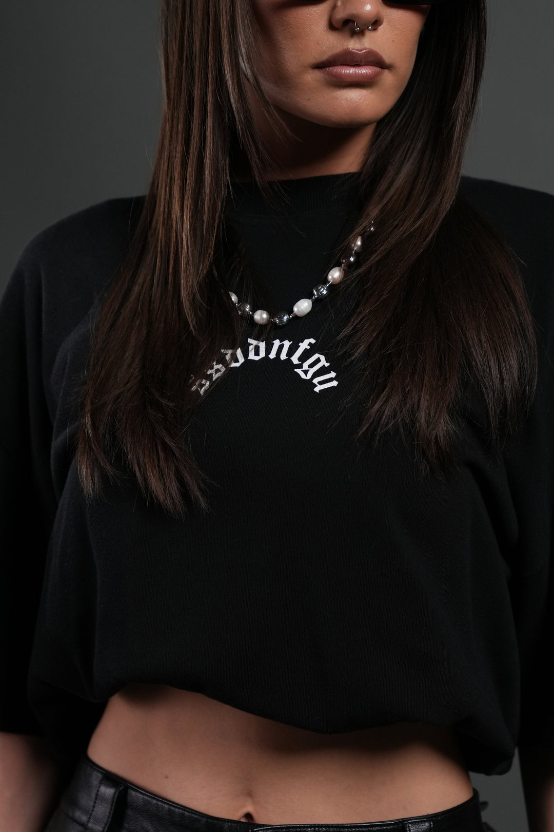 Our Sacrifice Premium Oversized Tee in Black Sun Fade