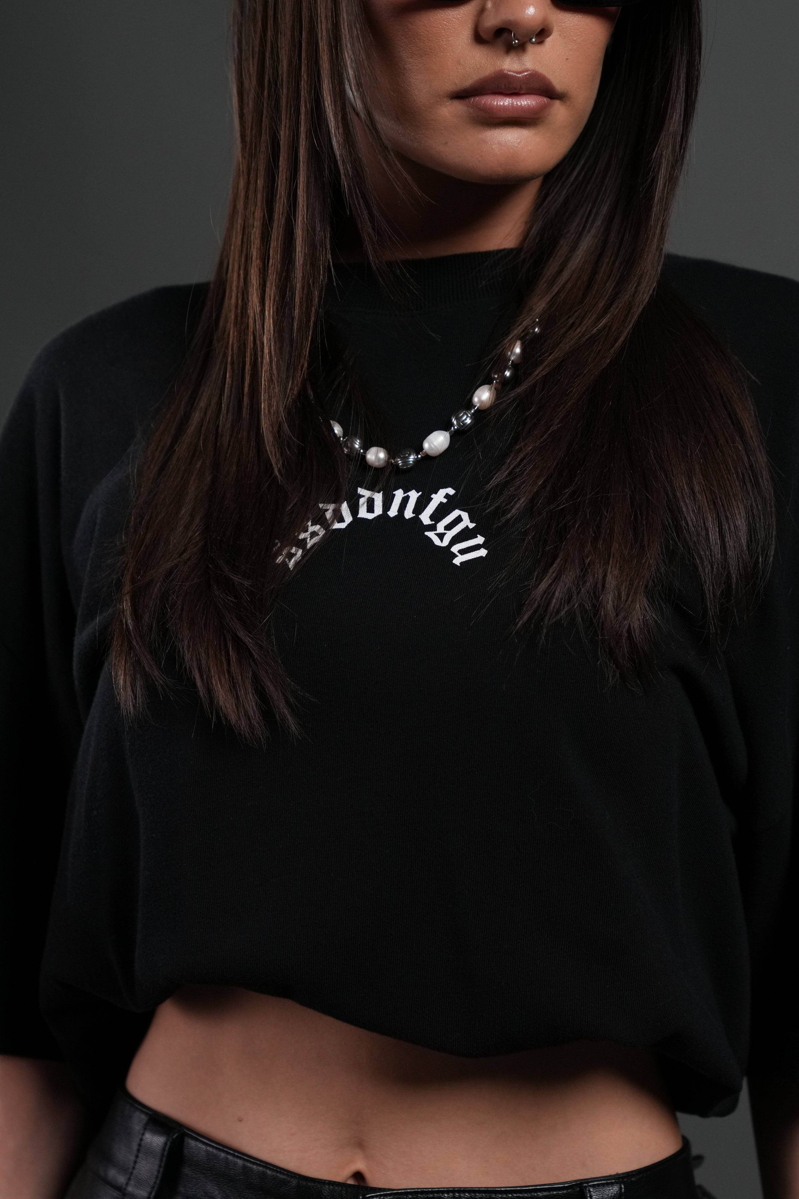 Our Sacrifice Premium Oversized Tee in Black Sun Fade