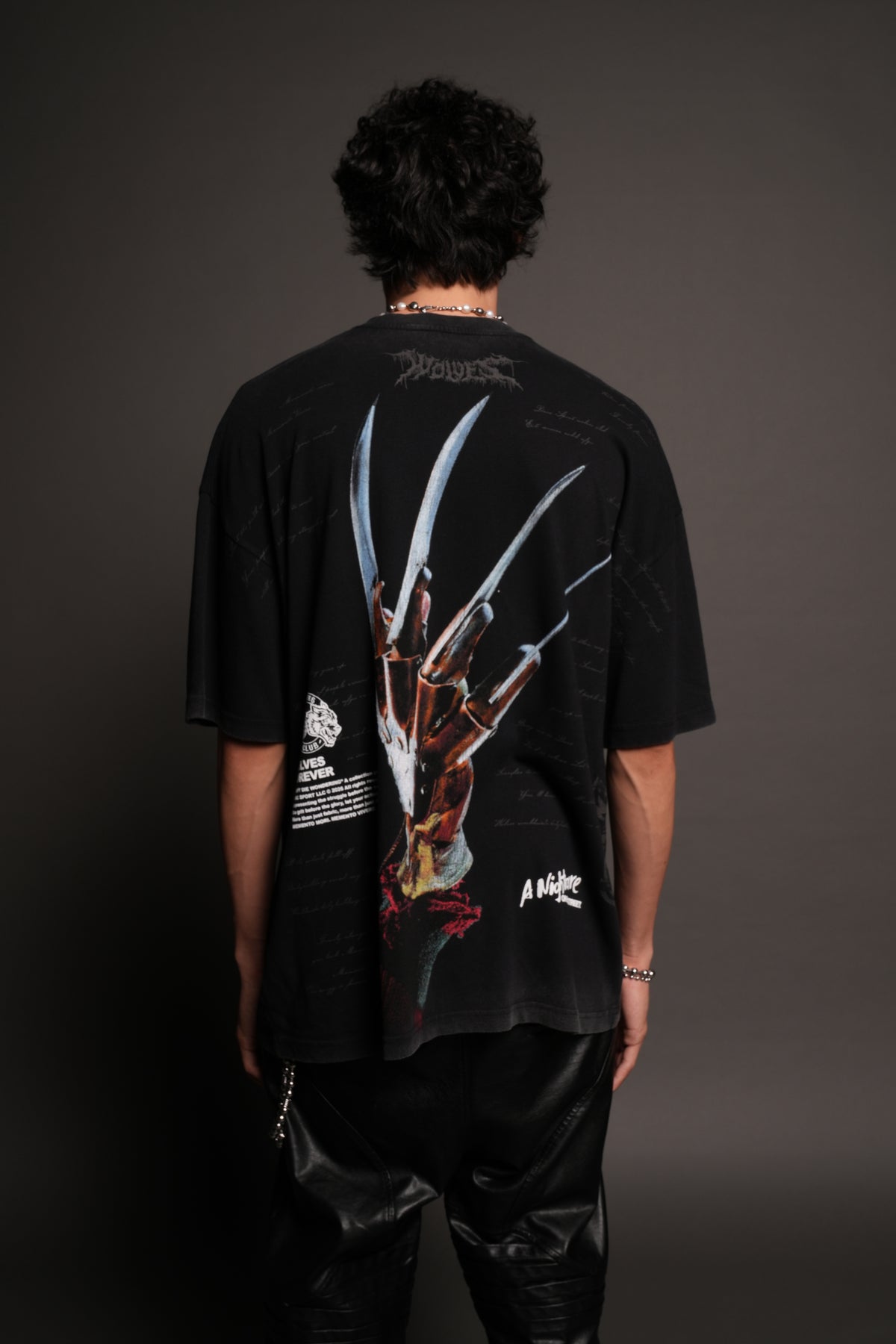 Dont Sleep Premium Oversized Tee In Black