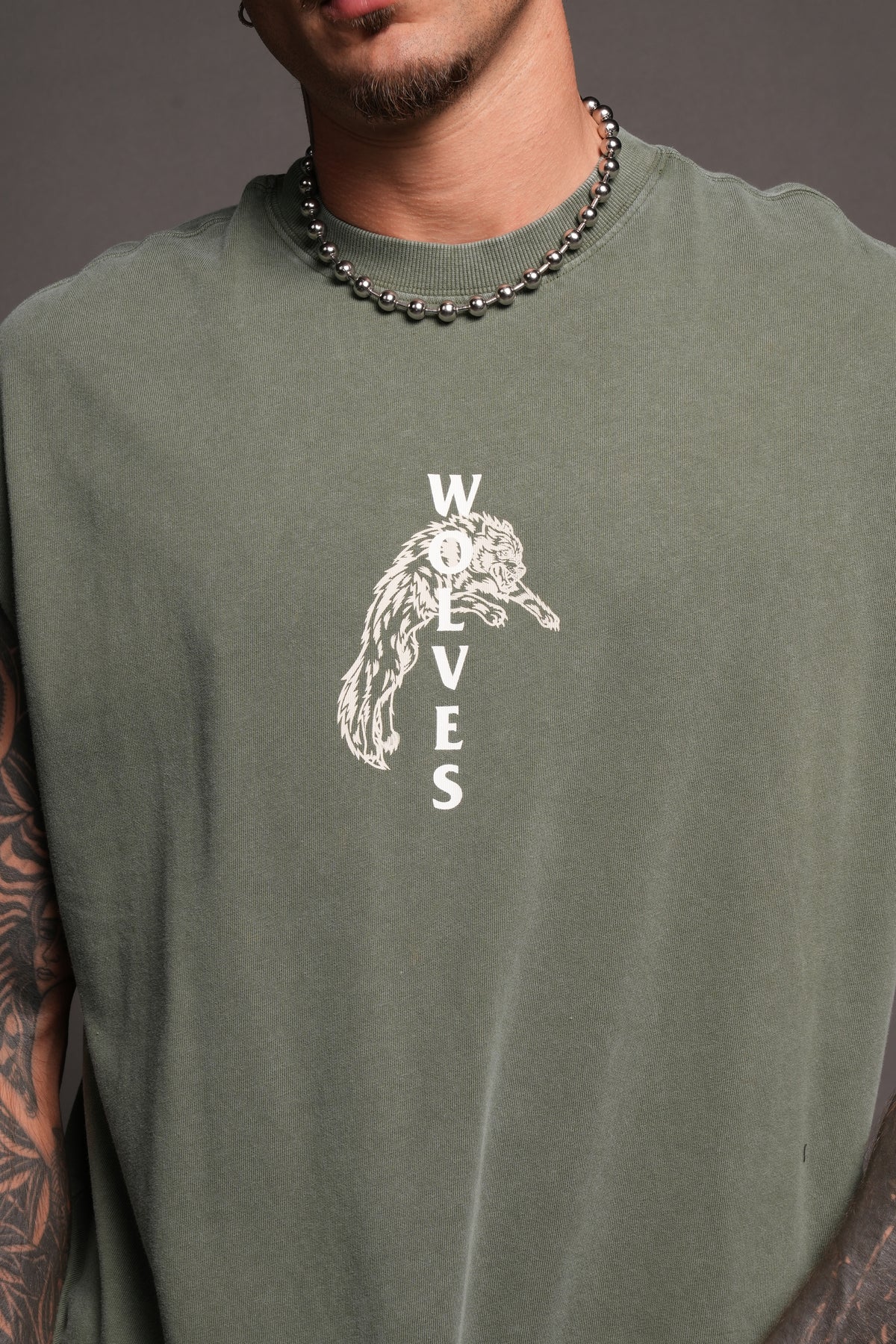 Leap Of Faith V2 Premium Muscle Tee In Green Ivy