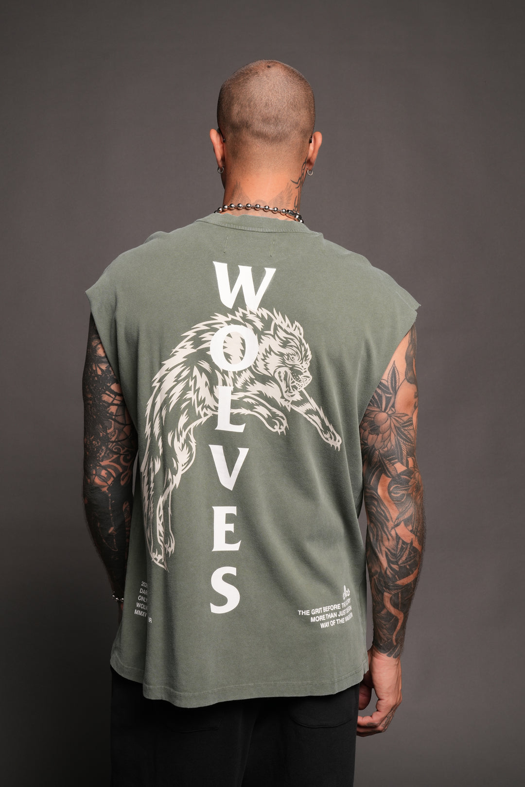 Leap Of Faith V2 Premium Muscle Tee In Green Ivy