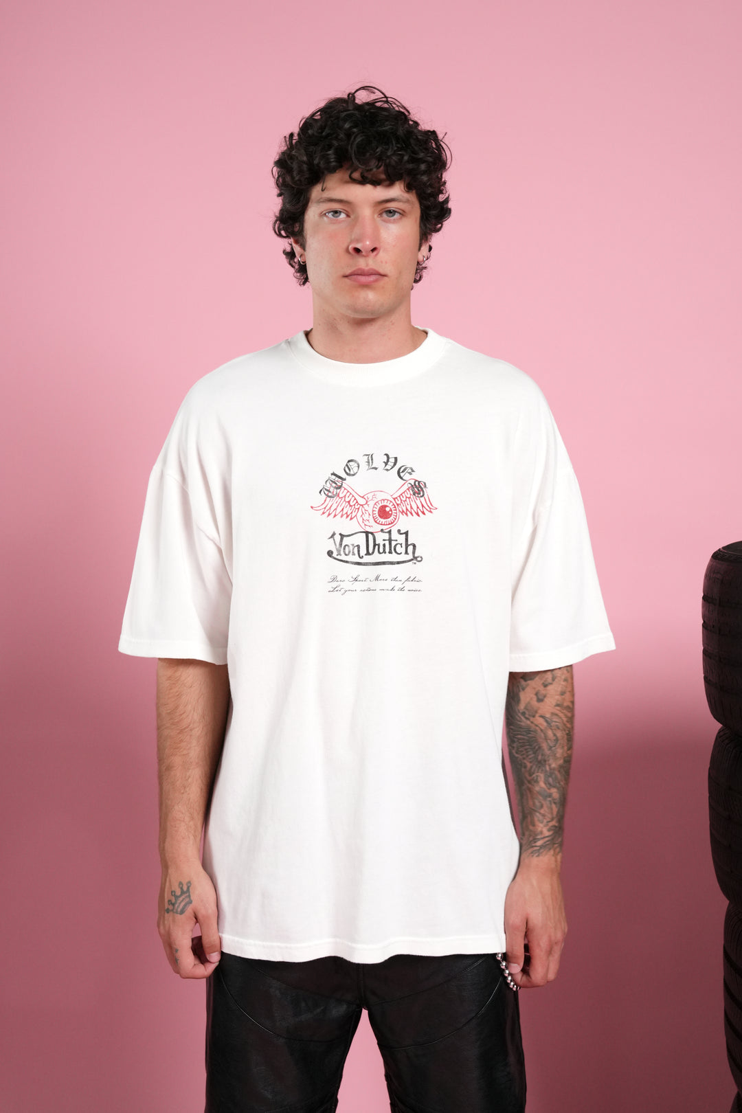 DSVD NFGU Premium Oversized Tee in Cream
