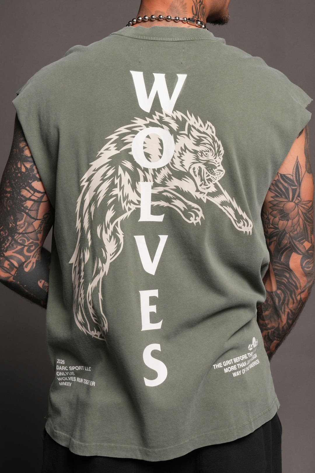 Leap Of Faith V2 Premium Muscle Tee In Green Ivy