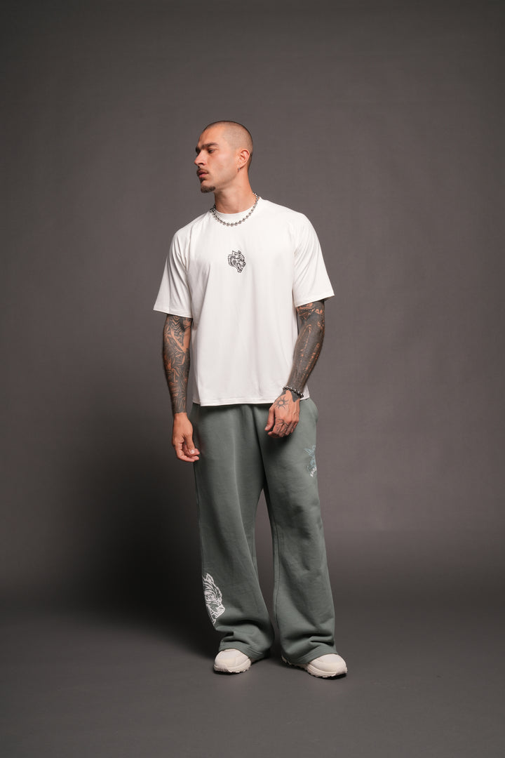 Wolves Pyramid V2 Dry Wolf Raglan Ss Tee In White