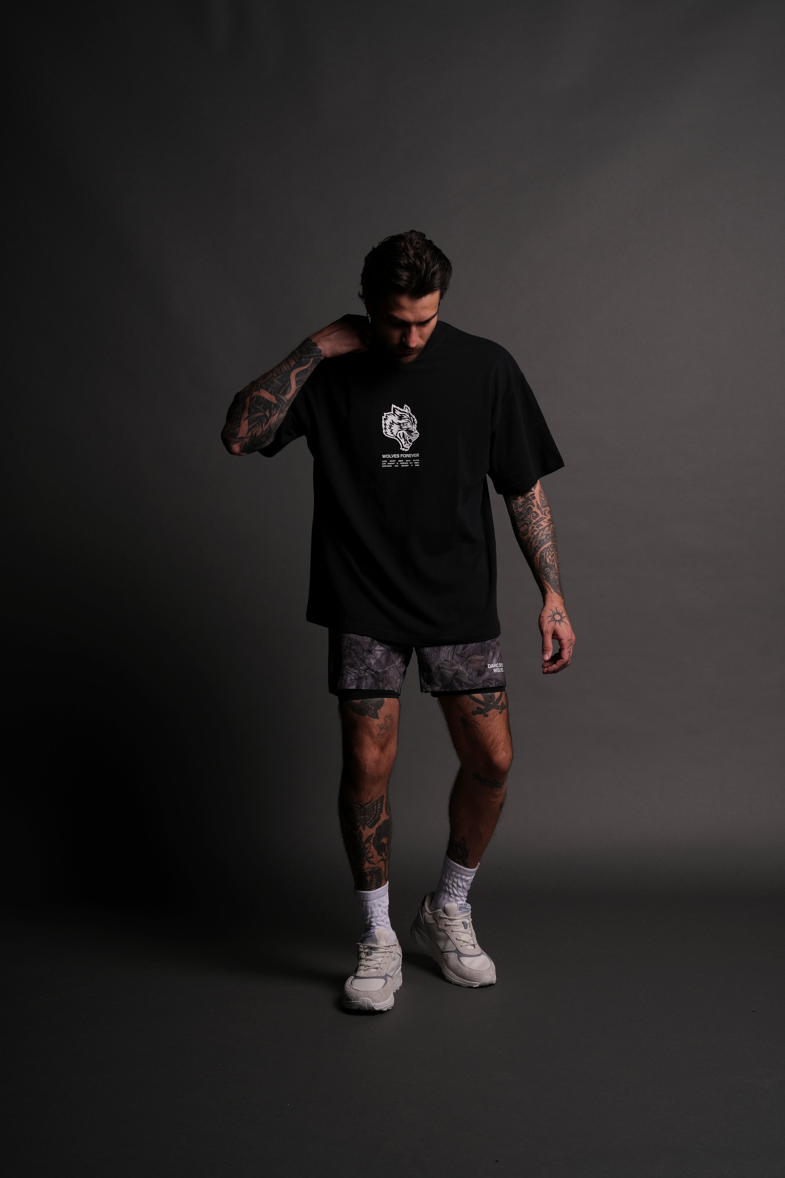 Wolves Have Your Back "Premium" Oversized Unisex Tee in Black