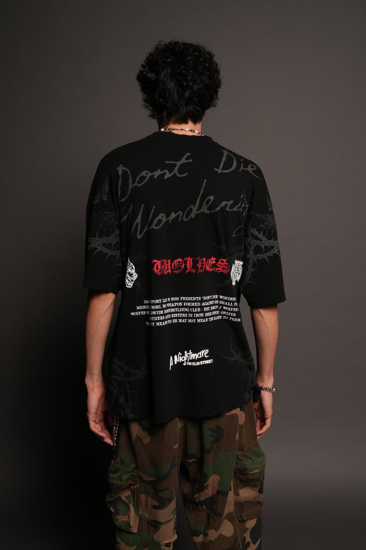 Dont Die Wondering Mystery Tee In Black