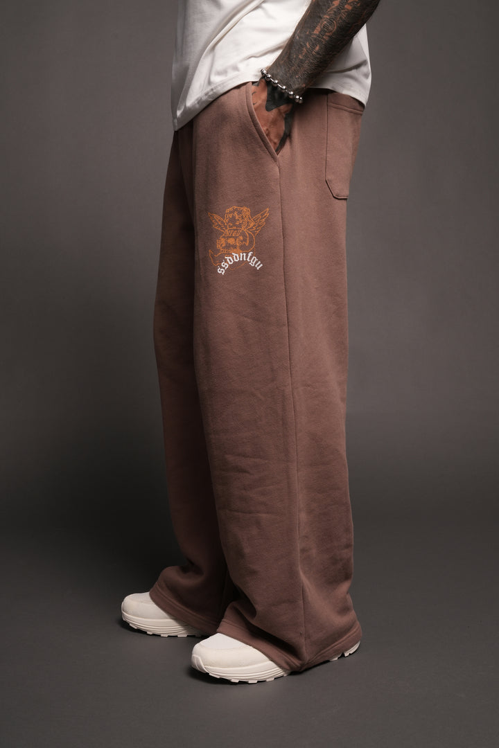 Cherub Nfgu V2 Lennox Sweat Pants In Mojave Brown