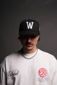 Mempo Flame Fitted Hat in Black