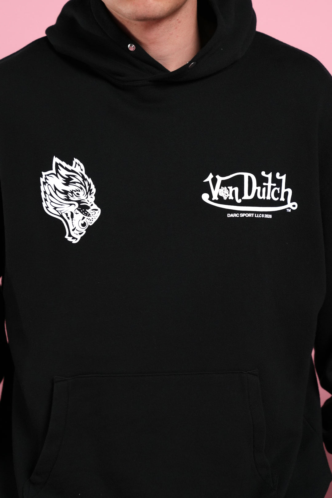 Von Wild Unisex "Pierce" Hoodie in Black