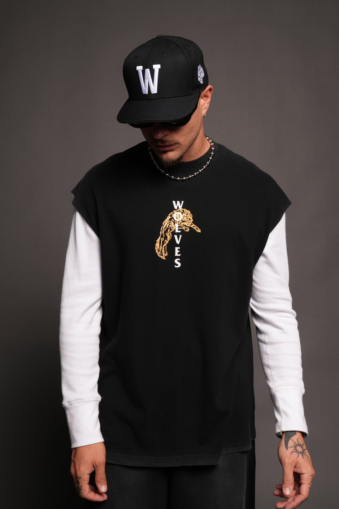 Leap Of Faith V2 Premium Muscle Tee In Black
