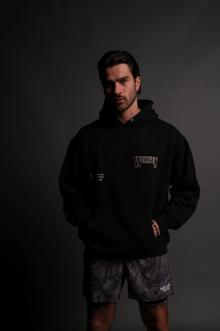 Western V2 "Pierce" Hoodie in Black/Black