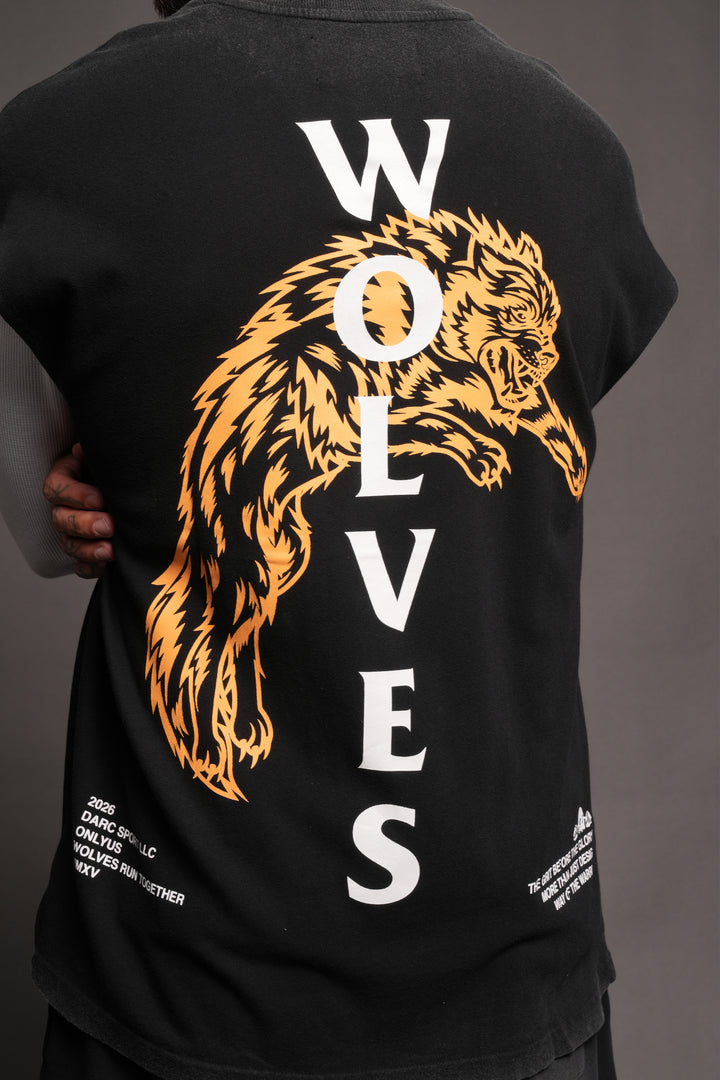 Leap Of Faith V2 Premium Muscle Tee In Black