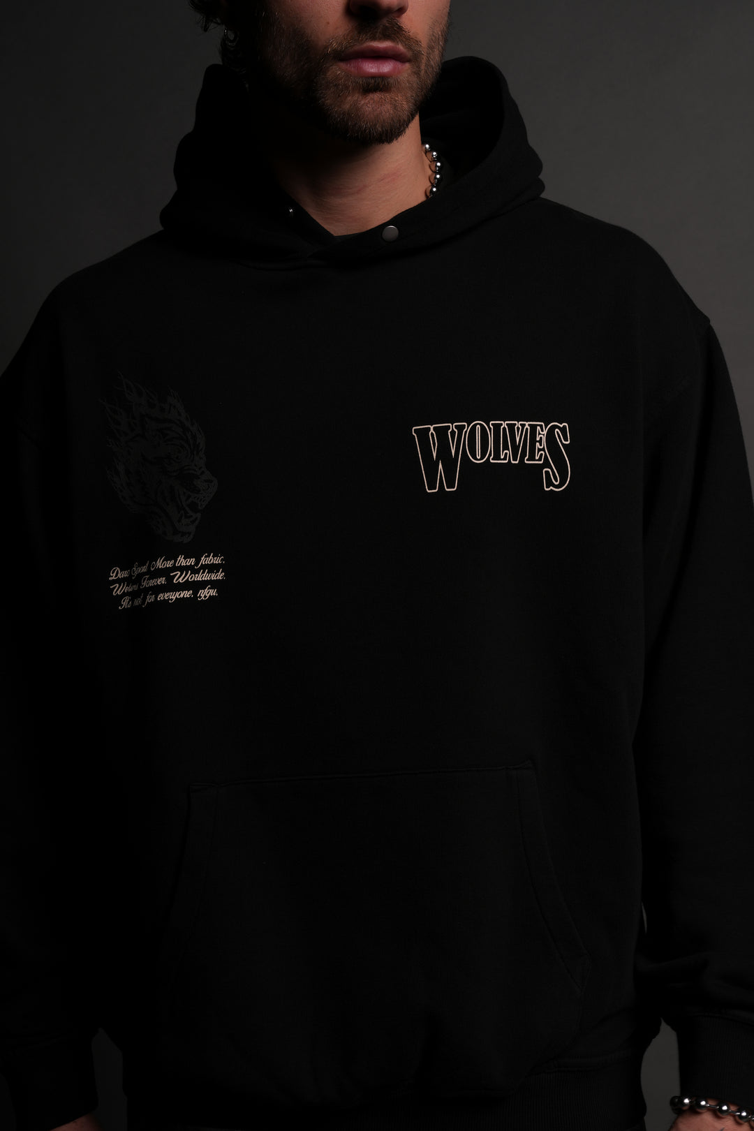 Western V2 "Pierce" Hoodie in Black/Black