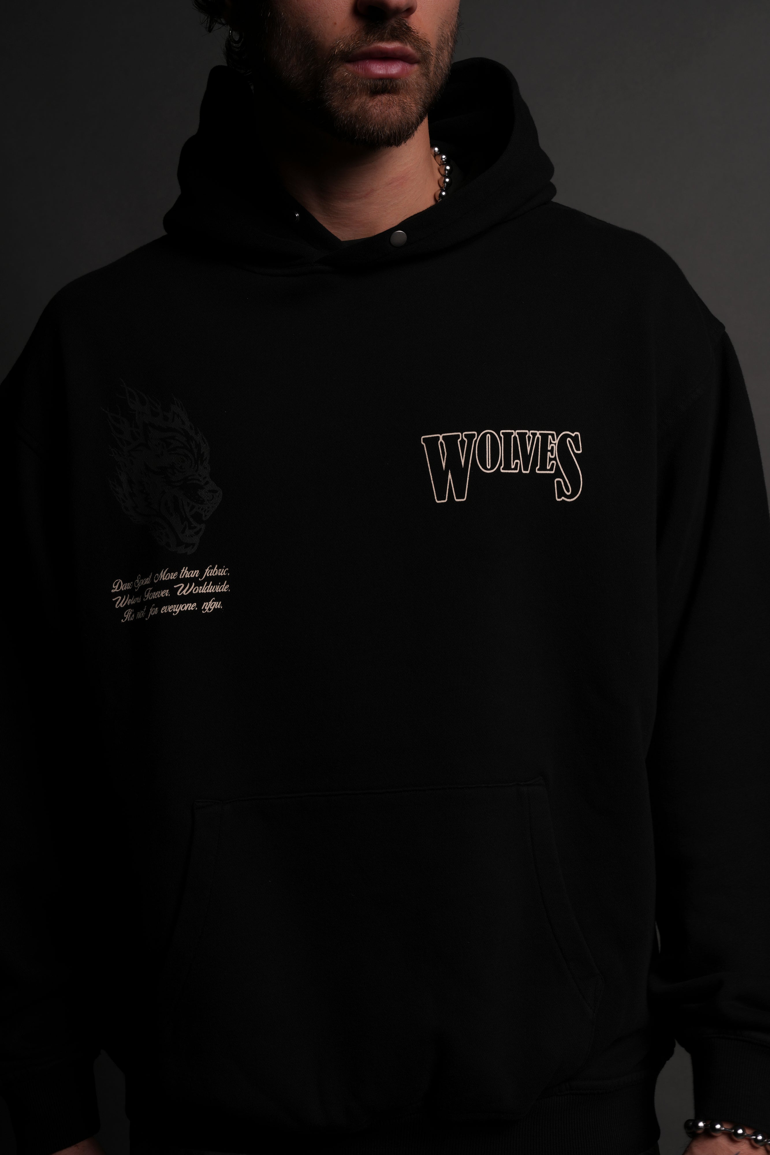 Western V2 "Pierce" Hoodie in Black/Black