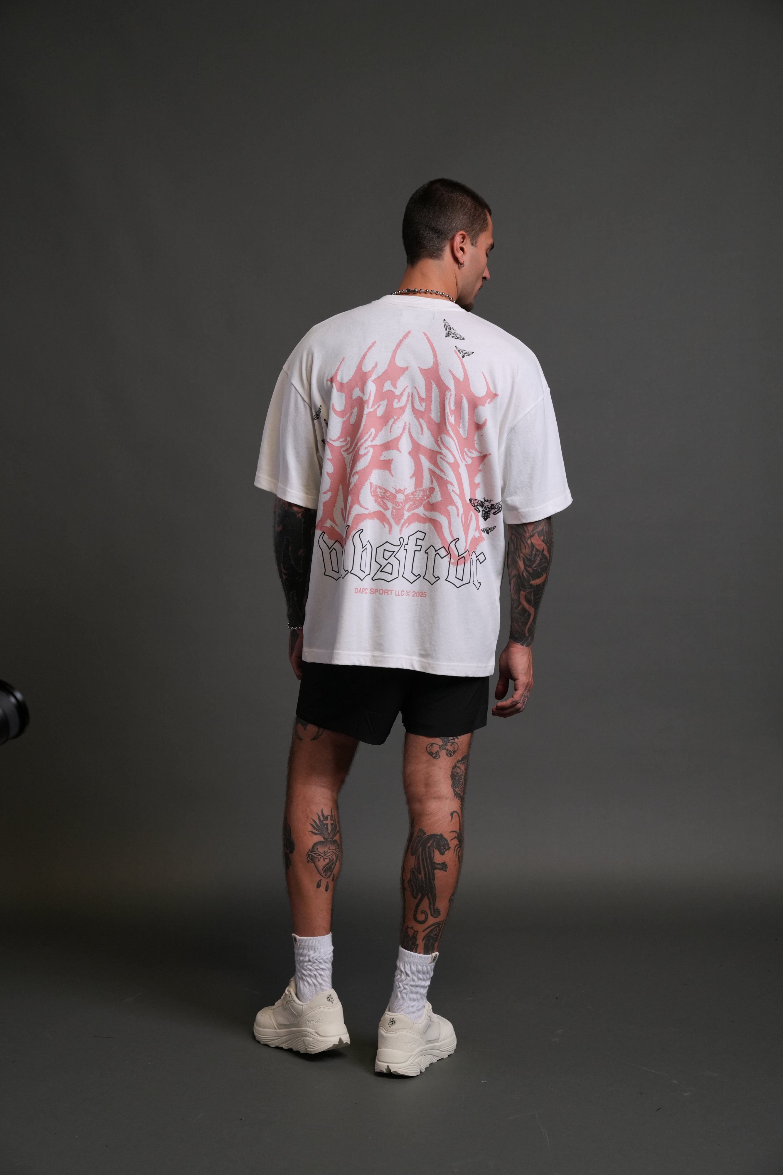 SSDDNFGU Hesh Unisex "Premium" Oversized Tee in Cream
