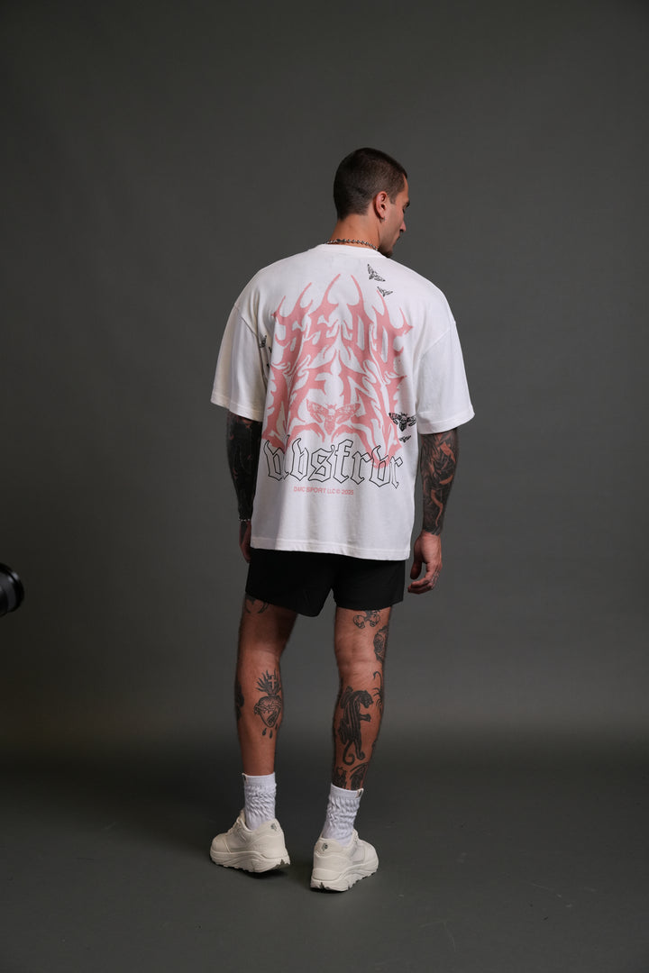 SSDDNFGU Hesh Unisex "Premium" Oversized Tee in Cream