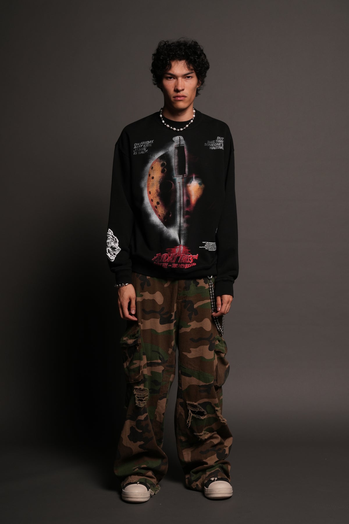 The New Blood London Crewneck In Black
