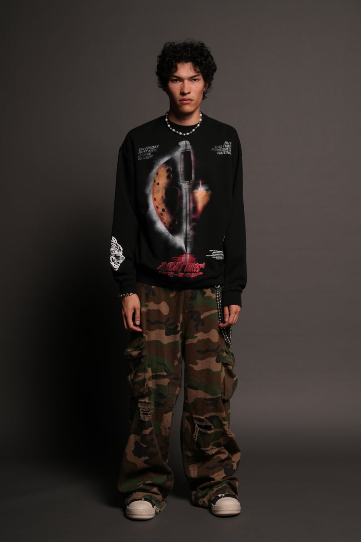 The New Blood London Crewneck In Black