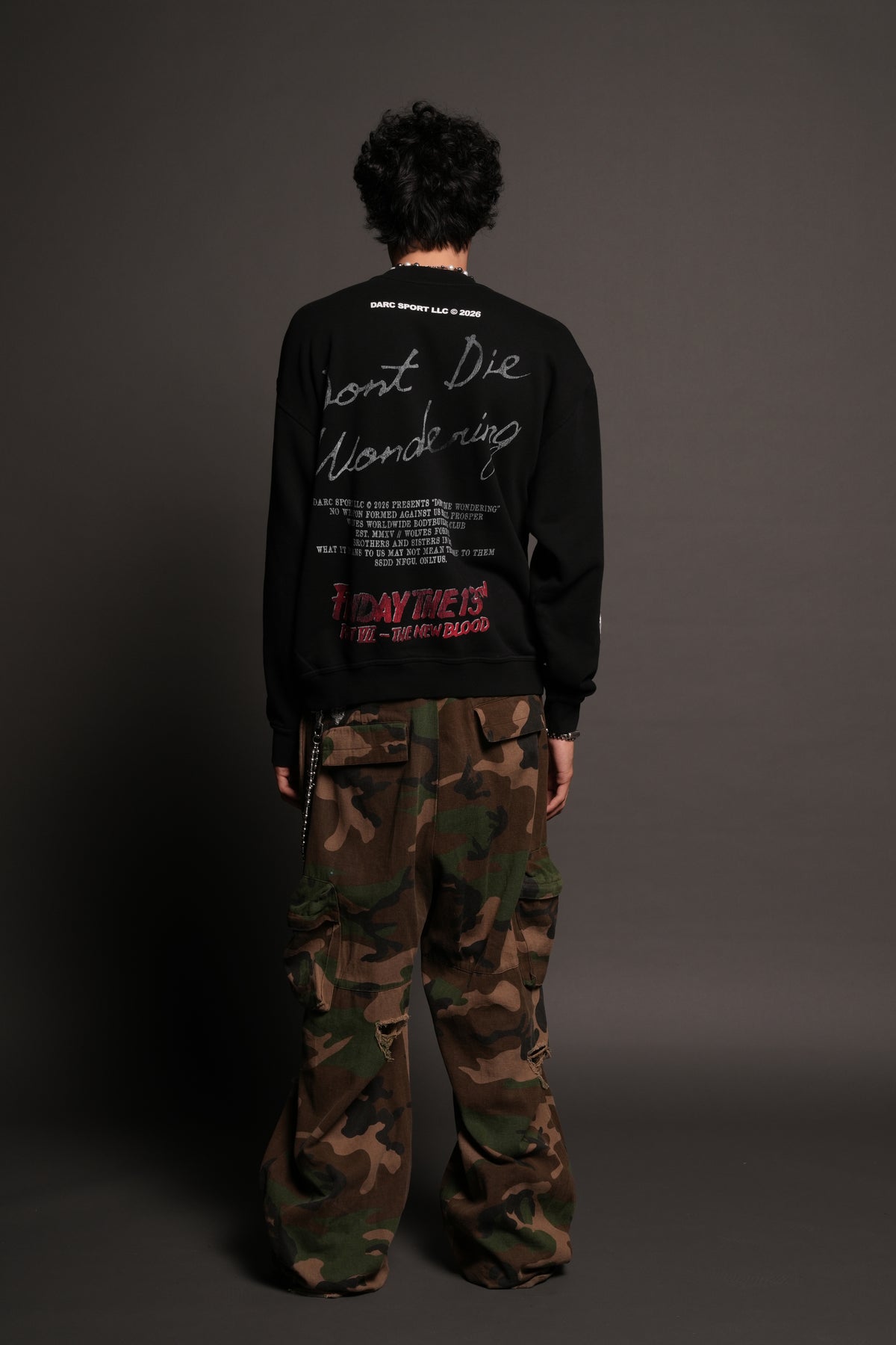 The New Blood London Crewneck In Black