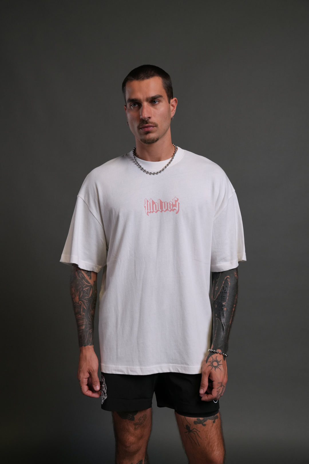 SSDDNFGU Hesh Unisex "Premium" Oversized Tee in Cream