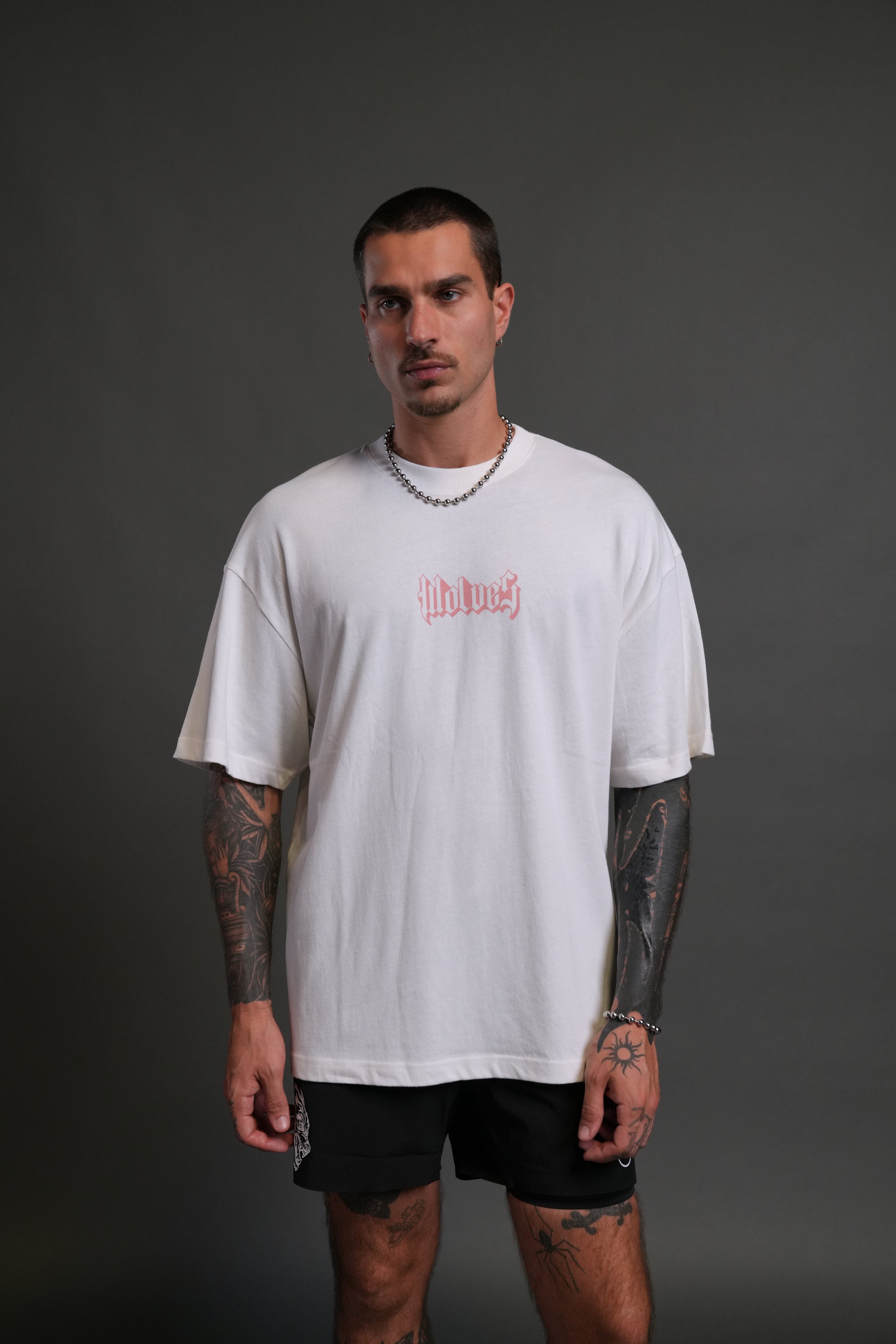 SSDDNFGU Hesh Unisex "Premium" Oversized Tee in Cream