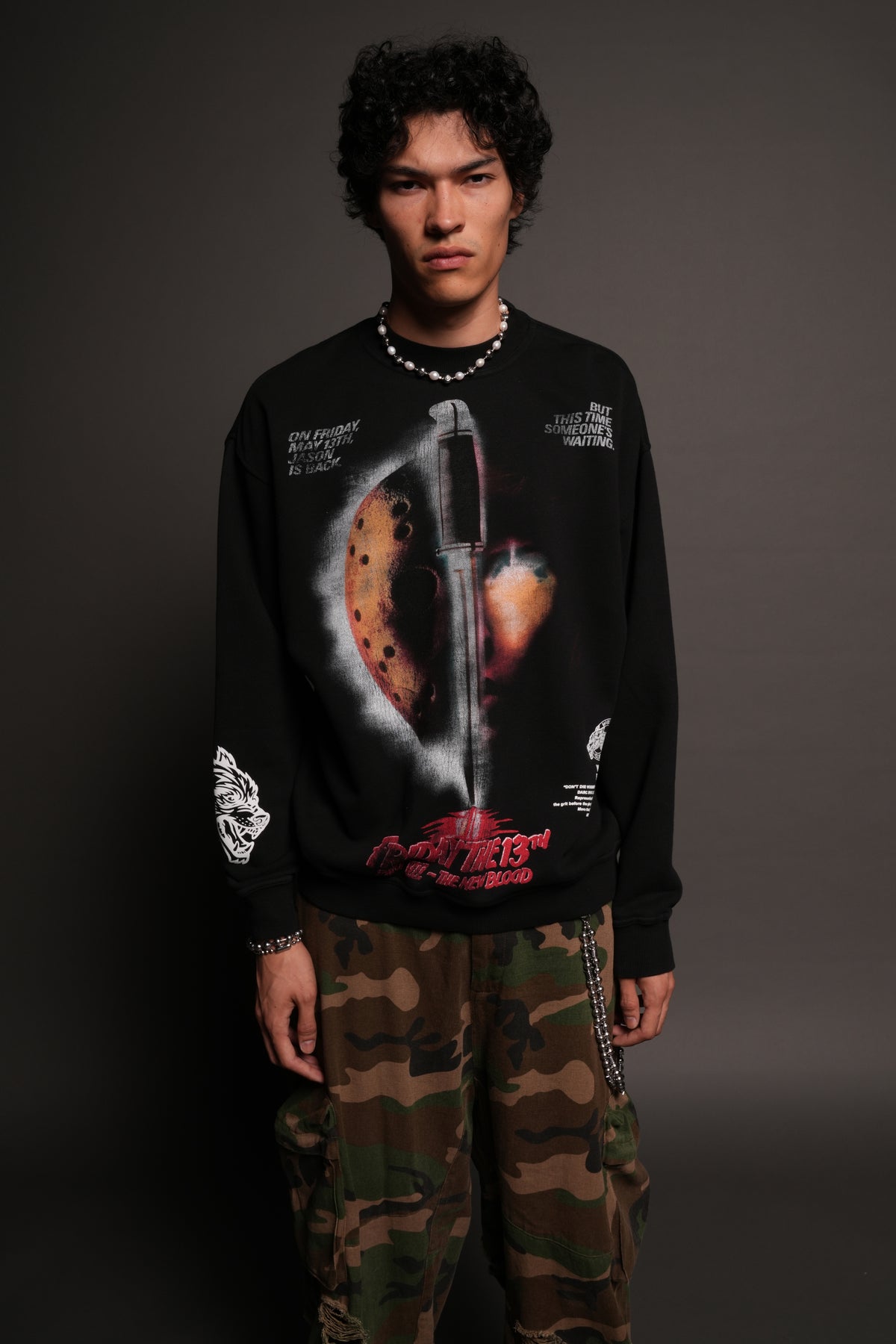 The New Blood London Crewneck In Black