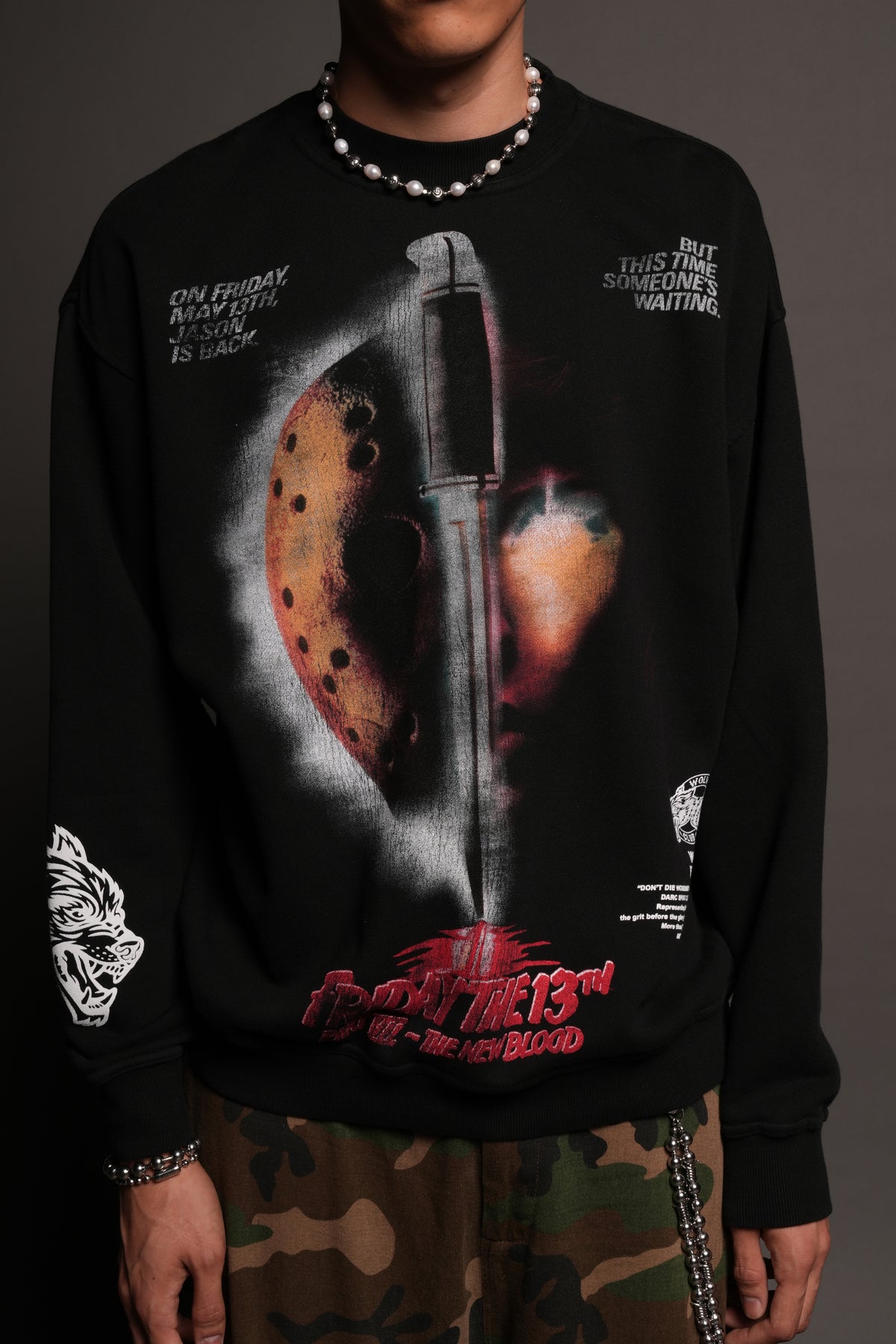 The New Blood London Crewneck In Black