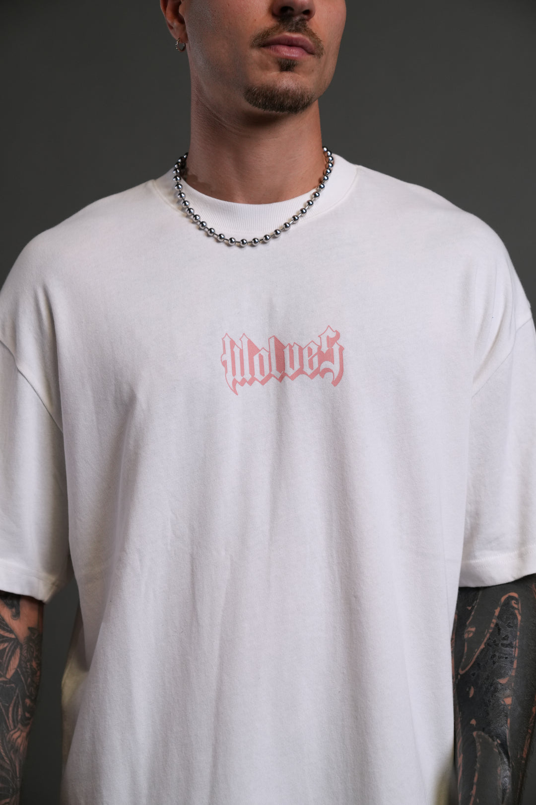 SSDDNFGU Hesh Unisex "Premium" Oversized Tee in Cream