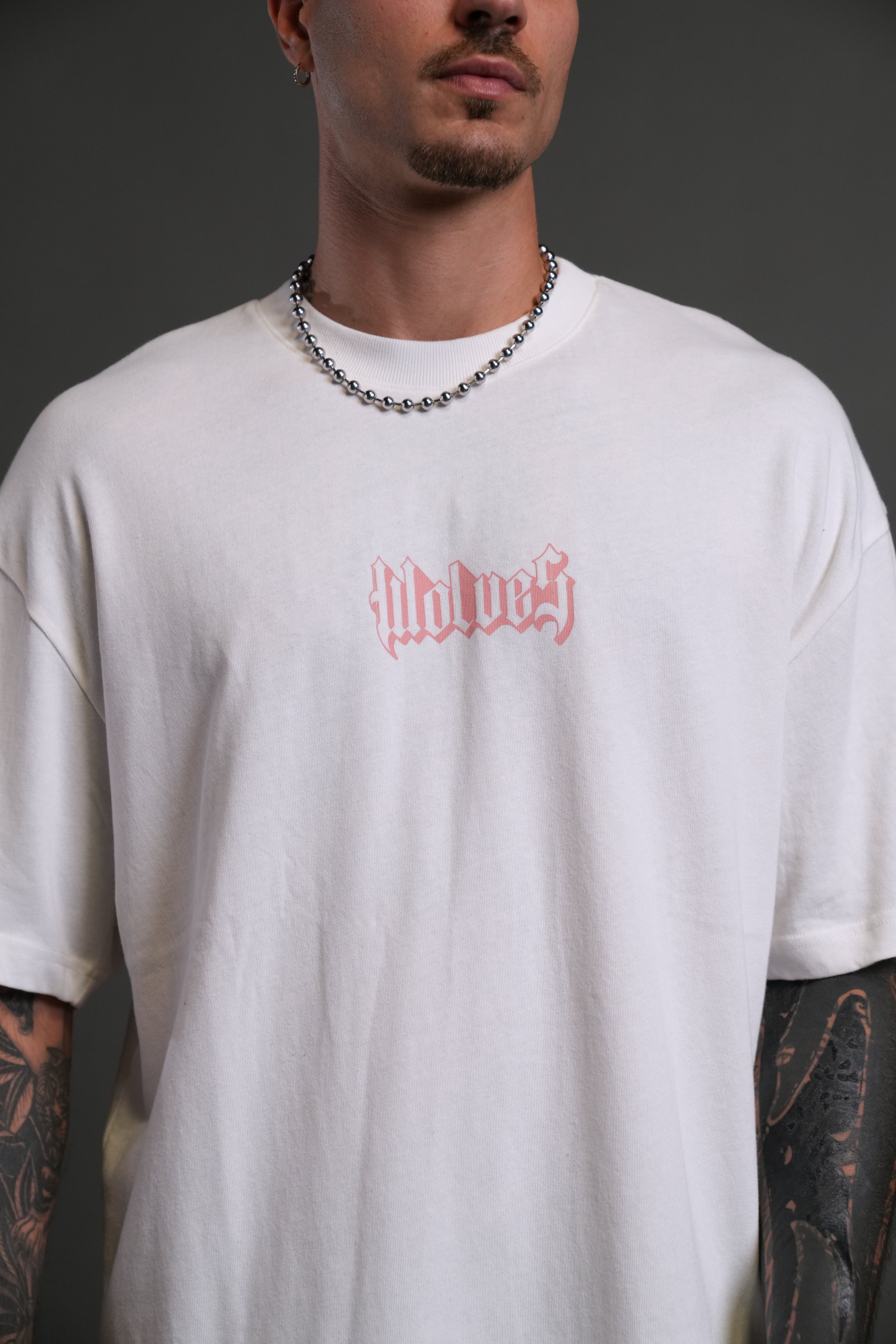 SSDDNFGU Hesh Unisex "Premium" Oversized Tee in Cream