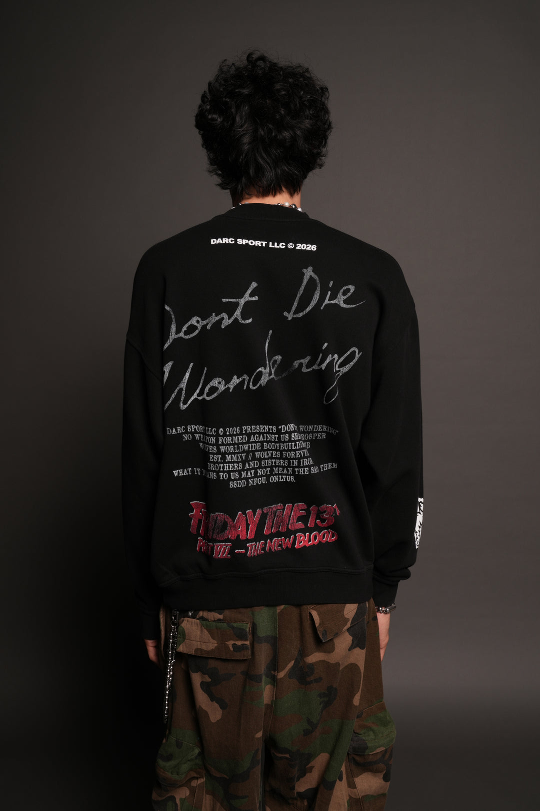 The New Blood London Crewneck In Black